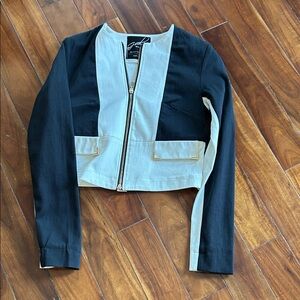 Milano Elegant Cream and Black Jacket